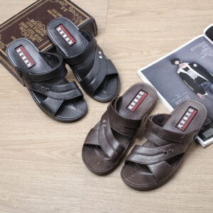 anti slip wear resistant men's dual use slippers and sandals