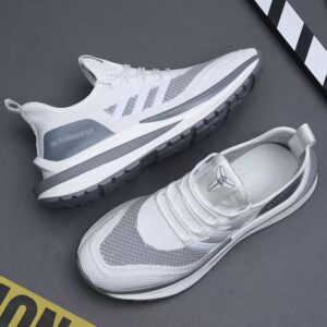 men casual running shoes with soft soles woven sports shoes